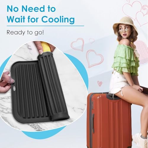 15.7" x 11.8" Oversize Silicone Heat Resistant Mat, Professional Hot Hair Tools Mat for Curling Iron, Flat Iron, Hair Straightener, Portable Hot Pad Cover with Sticky Fastener for Travel - Image 7