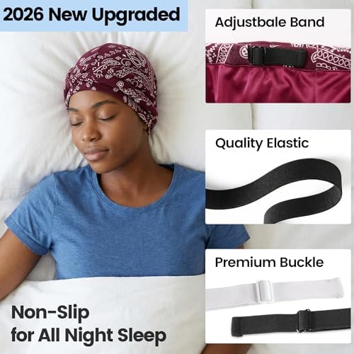 Ababalaya Upgraded Satin Lined Halo Turban Wave Cap - Image 2
