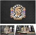 Non-Slip barber mats for clippers, Flexible Rubber Barber Station Mat for Hair Styling Tools, Double Edge Countertop Protector Pad for Professional Salon Styling Tools, Bar Service Mat 17.7x11.8Inches by WelcometoBarberTop