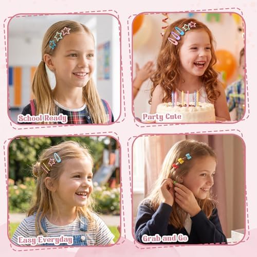 Needbrock 240Pcs Toddler Hair Clips Accessories For Girls Small Barrettes - Image 3