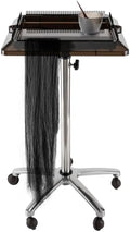 Hair Extension Holder, Rolling Salon Hair Extension Tool, Stainless Steel Tray Cart Height Adjustable, Removable Hair Extension Tool Tray with Wheel, Rolling Salon Tray Cart Black by RustyVioum