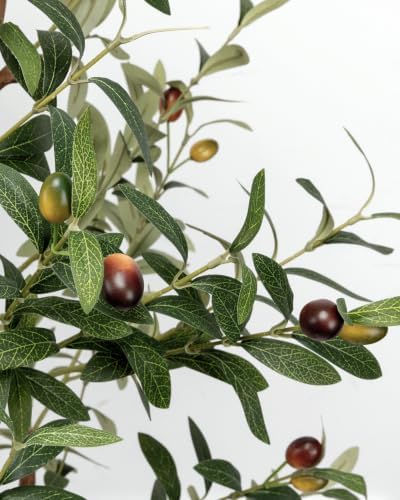 7FT Artificial Olive Tree Indoor Tall Faux with Planter - Image 5