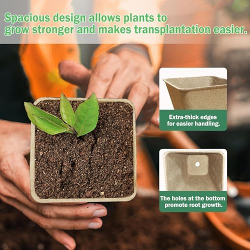 Peat Pots, 122 Pack 3.15 Inch Seed Starter Pots for Seedlings - Image 5