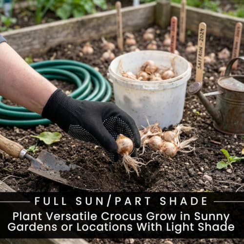 50 Colorful Crocus Bulbs | Mixed Early Spring Flowers for Gardens & Borders - Image 4