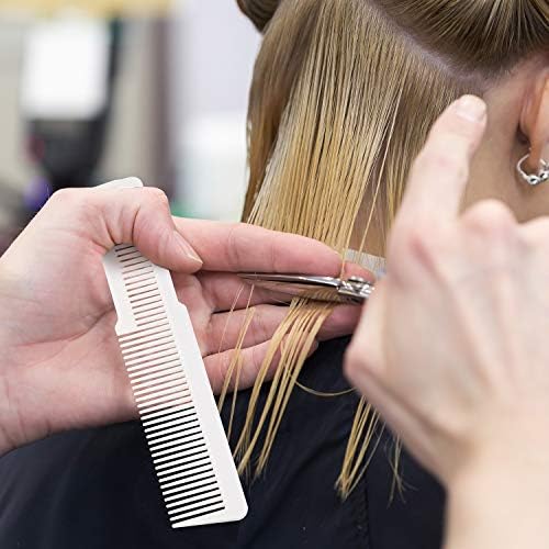 Patelai 6 Flat Top Styling Comb,Black, White and Red - Image 4