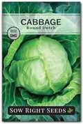 Sow Right Seeds - Early Round Dutch Cabbage Seed for Planting Vegetables by SowRightSeeds