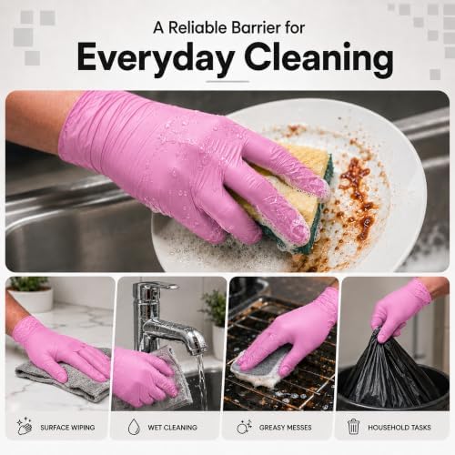 ForPro Disposable Nitrile Gloves, Chemical Resistant, Powder-Free, Latex-Free, Non-Sterile, Food Safe, 4 Mil - Image 4