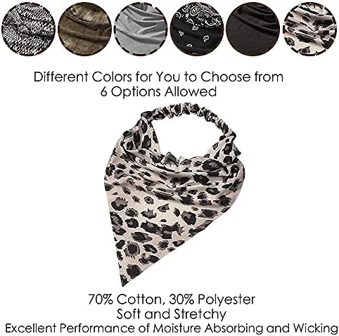 Vercret Hair Scarf Headband for Women,Boho Bandana Pretied Elastic Kerchief - Image 6