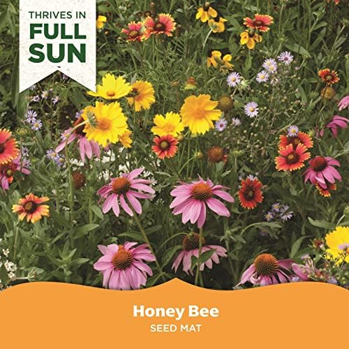 Seed Mat - Easy to Plant and Grow Garden Seeds - Creates Fragrant, Vibrant Flower Garden (Honeybee Garden) - Image 2