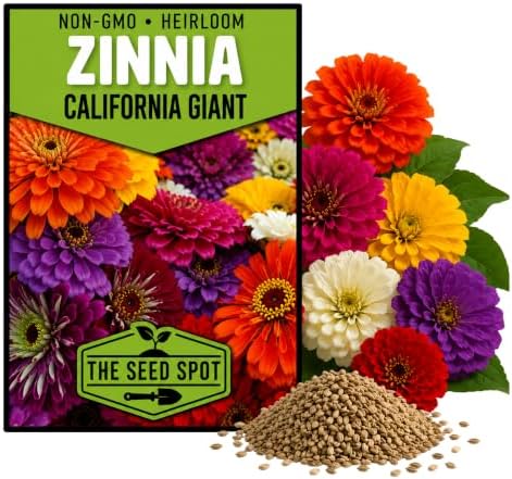 50+ Zinnia Seeds for Planting - Heirloom Non-GMO by Axel%27s+Garden+Seeds