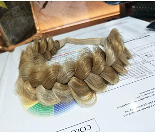Synthetic Hair Braided Headband Classic Wide Strands Wedding Disorderly Fluffy Braids Wig Band Women Beauty Accessory - Image 4
