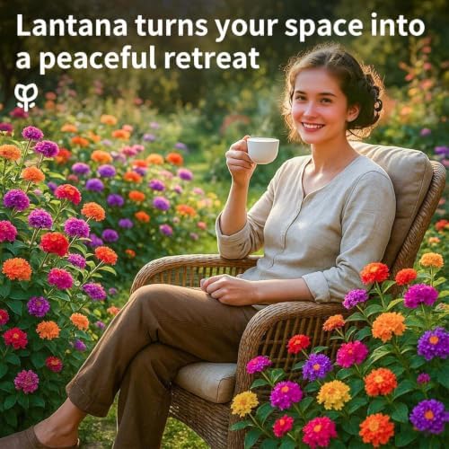 600 Lantana Flower Seeds – Colorful Perennial Seeds | Drought-Tolerant, Easy to Grow & Long-Blooming | Attracts Butterflies & Hummingbirds (600 Lantana Flower Seeds) - Image 6
