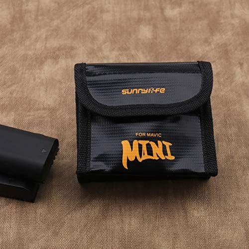 Micro Traders Battery Safe Bag Storage Sack Pouch Fireproof Explosion-Proof Charge Protective Guard for 3Pc Li-po Battery Protection Compatible with DJI Mavic Mini - Image 3