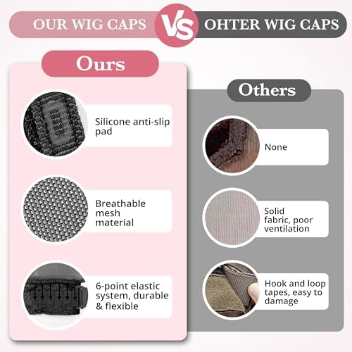 Wig Caps for Women Non Slip - All-in-1 Wig Cap for Lace Front Wigs - Image 5