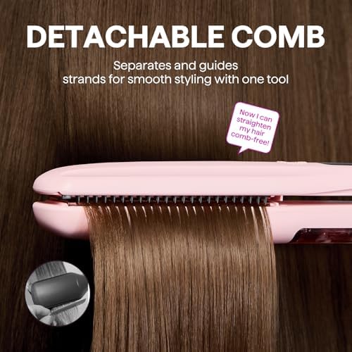 Wavytalk Steam Hair Straightener Steam Sesh for Less Heat Damage, Flat Iron - Image 4