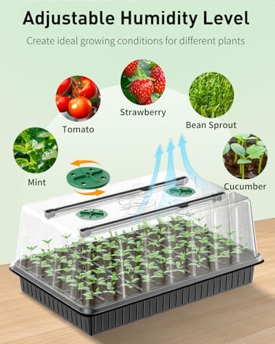 Pawfly 2 Pack Seed Starter Kit, 120 Cells, Seed Starter Trays - Image 5