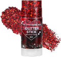 Mysense Red Black Halloween Glitter Stick,Face Hair Body Glitter Stick by Mysense