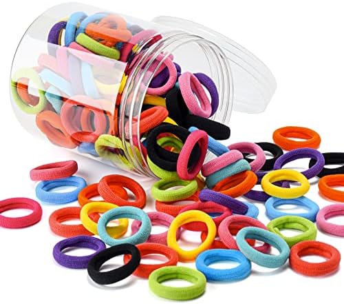 100 Pcs Baby Hair Ties, Cotton Ponytail Holders, No Damage Elastics - Image 7