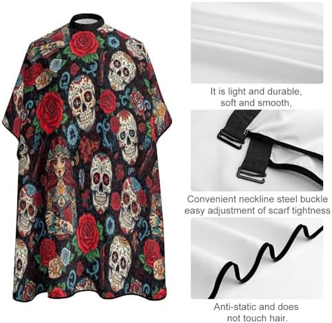 Women Barber Hairdressing Cape Adjustable Salon Cape Apron for Makeup Artist Beautician - Image 4