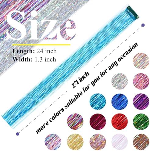 Hair Tinsel Clip in Lake Blue Fairy Hair Tinsel Kit - Image 6