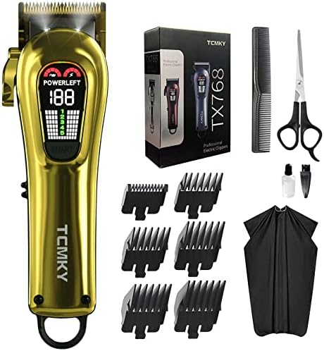 TCMKY Hair Clippers for Men Barber Clippers Rechargeable Hair Trimmer Kit by DESIGNFORDAILYMALEHAIRCUT
