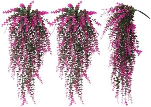 RECUTMS Fake Monkey Plants Hanging Eucalyptus Vines Fake Vines Outdoor 3Pcs by RECUTMS