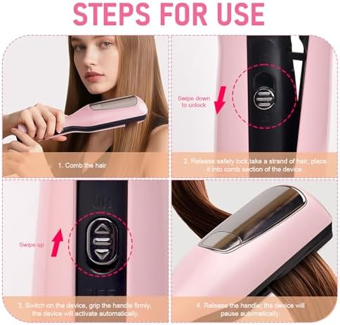 Professional Split End Trimmer, Removes Split Ends and Broken Hair Tips Quickly and Effectively, with LED Display, Dead Ends Trimmer for Damaged,Dry, Brittle Hair - Image 7