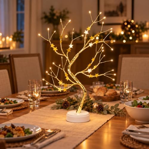 Tabletop Bonsai Light Tree,Decorative Branch Lights by Unknown