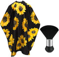 FEBSNOW Barber Cape Professional Hair Cutting Cape with Neck Duster Brush by HOMECRAFTBEAUTYBABY