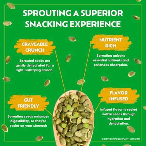 Go Raw Organic Sprouted Pumpkin Super Crunch Seeds - Sweet Thai Chili Snack - Image 4