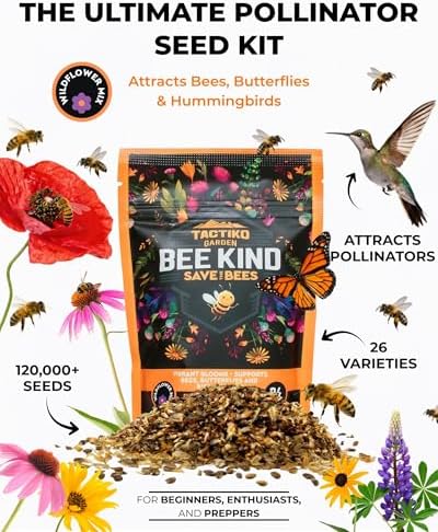 Tactiko Save the Bees Wildflower Seed Mix, 4oz - Image 2
