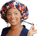 Glow By Daye Satin Bonnet, Double-Layered and Adjustable Satin Sleep Cap, Extra Large, Reversible (BeLeaf) by GlowByDaye