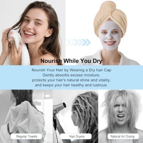 Microfiber Hair Drying Towel Wrap,Hair Turbans Towel for Wet Hair - Image 7
