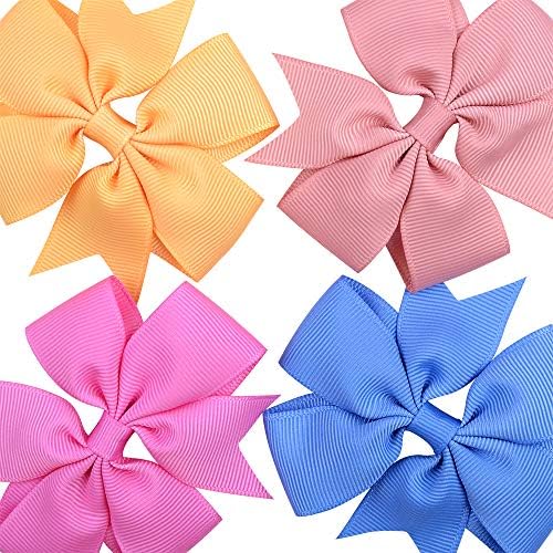 Choicbaby 40pcs Baby Girls Grosgrain Ribbon Pinwheel Hair Bows - Image 3