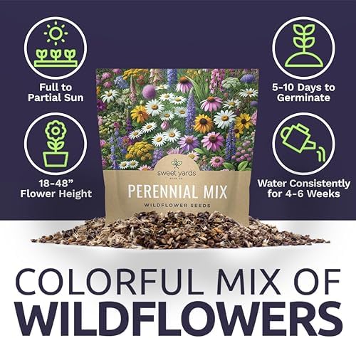Perennial Wildflower Seeds Mixture - Bulk 1 Ounce Packet - Over 15,000 Pure Live Seed - Open Pollinated and Non GMO… - Image 6