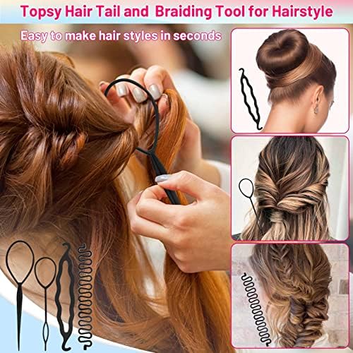 Hair Braiding Kit, 1512Pcs Small Hair Rubber Bands with Hair Loop Tool - Image 4