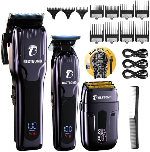BESTBOMG® Hair Clippers for Men, Clipper, Trimmer & Shaver Set, BS-808C by BESTBOMG