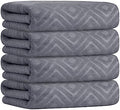 JML Microfiber Bath Towels, Pack of 4, 30" x 60", Grey by JML