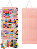Hair Bow Holder Organizer for Girls, Hanging Bow Storage (Pink) by JOYMOMO