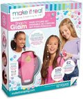 Snap N' Glam Hair Styling Set - Create Unique Styles with 100 Reusable Bead Clips, Gems & Accents - Great for All Hair Types - Easy to Use, Remove, and Reuse - Fun Gift for Girls Ages 8+ Make it Real by MakeItReal