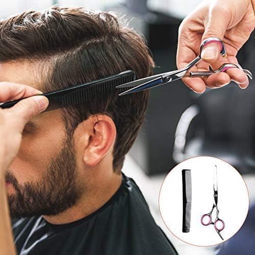 Sirabe 9 PCS Hair Cutting Scissors Thinning Shears Kit, Professional Haircut Scissors Set, Barber Hairdressing Texturizing Shears Tools for Salon Home Men Women Kids Adults Pet - Image 6