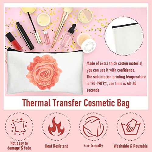 Legigo Blank Canvas Bags Zipper Pouch Makeup Bags Pencil Pouch Bulk - Image 3