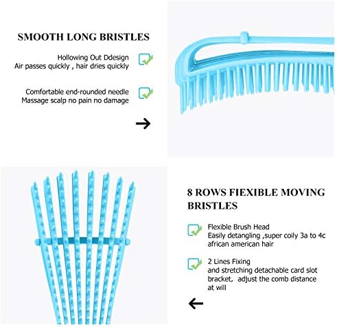 URTHEONE Detangling Brush for Black Natural Hair, 3A-4C Curly Afro Brush - Image 2