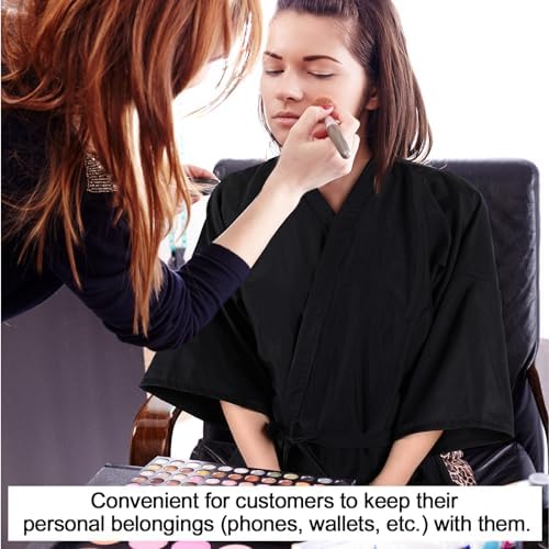 Toulite 8 Pcs Salon Client Gown Robe Cape, Hair Salon Robe Smock for Client - Image 5
