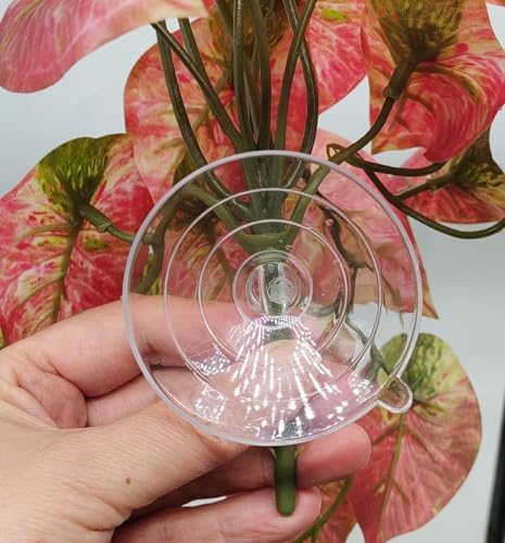 Fake Reptile Plants for Terrarium,Hanging Plant with Suction Cup - Image 3