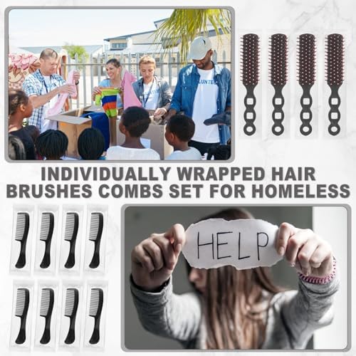 100 Hair Brush and Combs Bulk Individually Wrapped Disposable Hair Combs - Image 6