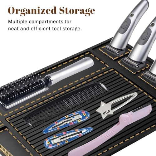 Adevar Magnetic Barber Mat for Clippers,Barber Station Organizer Mat for Beauty Tools,Professional Non-Slip Matt - Image 4
