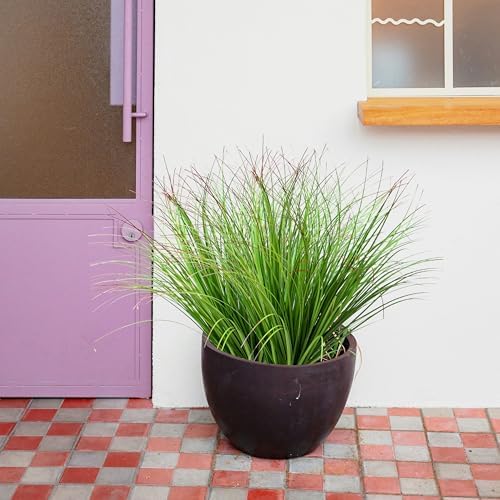 24 Pack Bulk Artificial Plants, Fake Greenery Onion Grass Shrubs Flowers Green Wheat Grass Leaves for Home Office Living Room Indoor Outdoor Gardening Vase Pot Decor - Image 7