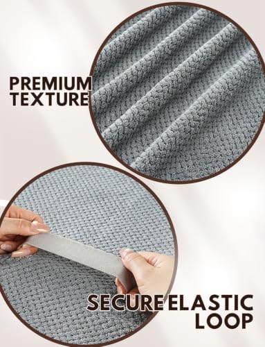 InnoBeta Large Hair Towel for Women, Microfiber Hair Wrap, Gray, Initial M - Image 6