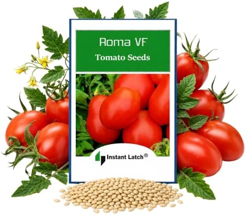 250 Roma VF Tomato Seeds for Planting NON GMO Heirloom Seeds Garden Seed by Instant+Latch